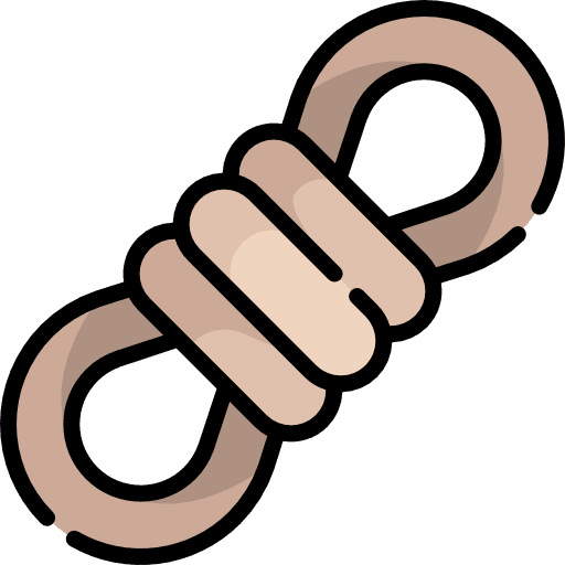 Rope climbing tools and utensils rope icon