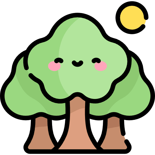 Trees trees smiley forest icon