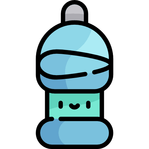 Bottle of water food and restaurant food smiley icon