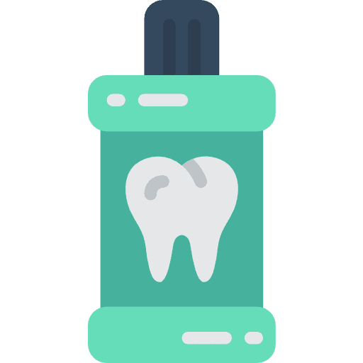 Mouthwash healthcare and medical toothbrush liquid icon