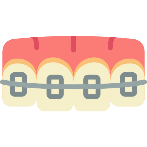 Braces braces mouth dentist icon