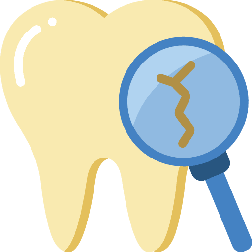 Broken tooth dentist tooth broken tooth icon