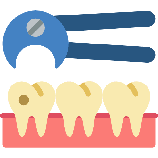 Removal dentist medical removal icon