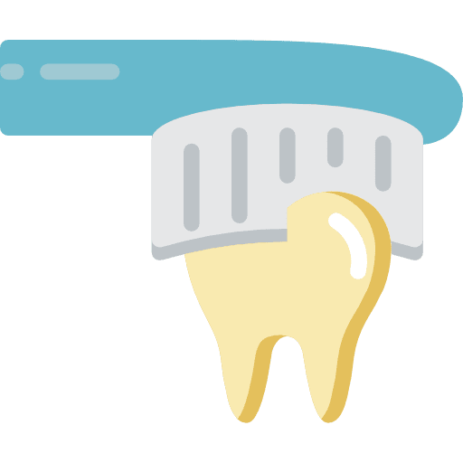 Teeth brushing healthcare and medical clean tooth paste icon