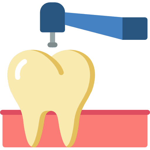 Drilling health care dentist drilling icon