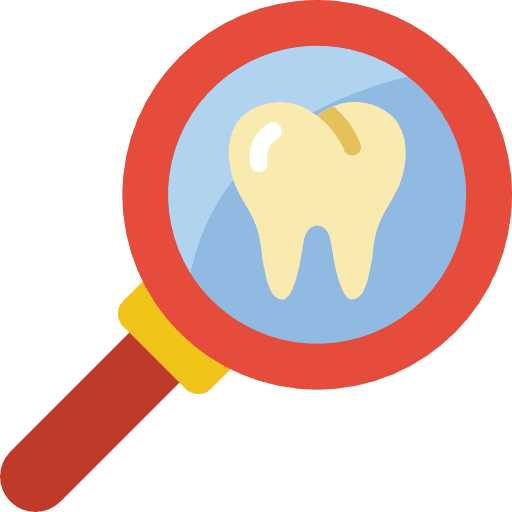 Tooth caries dentist dental icon