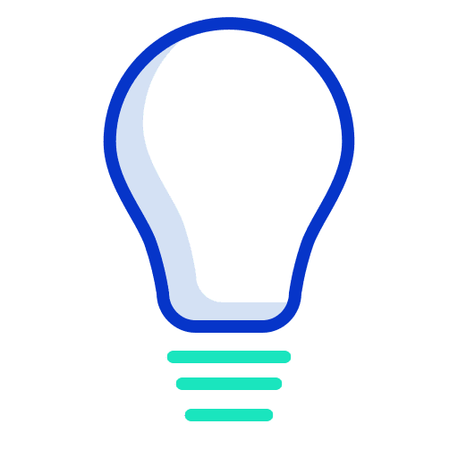 Bulb education inspiration electronics icon