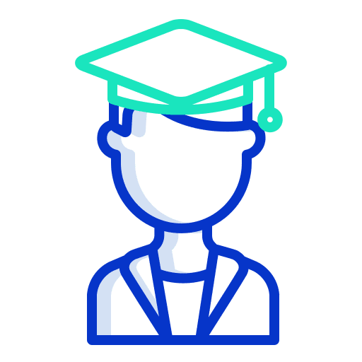 Graduate avatar intern people icon