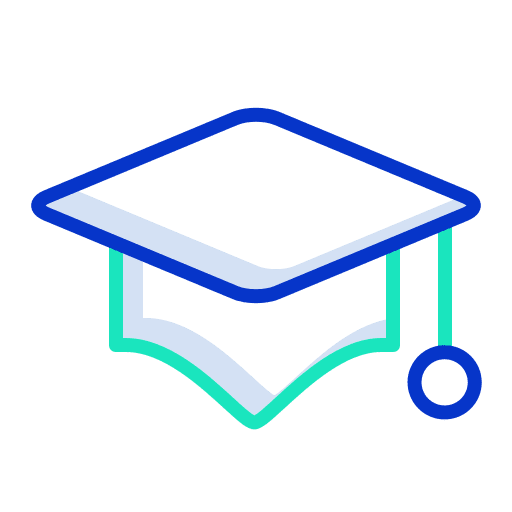 Graduation hat cap graduation education icon