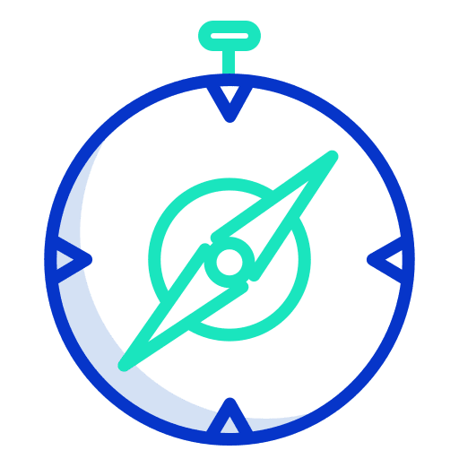 Navigate maps and location cursor navigate icon