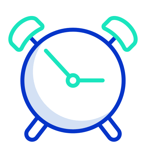 Alarm time alarm clock icon