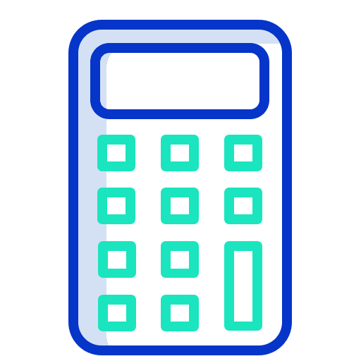Calculator maths technological technology icon