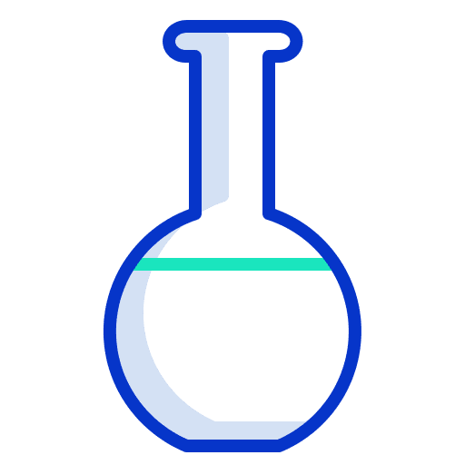 Flask test tube tools and utensils chemical icon