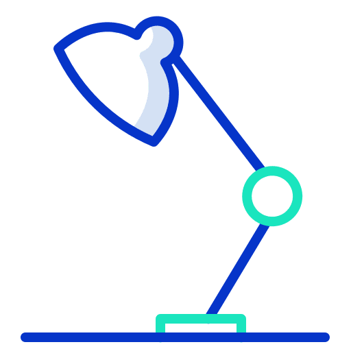 Lamp light lamp study icon