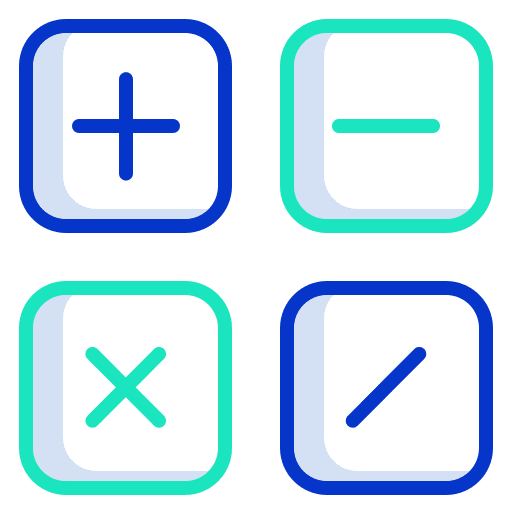 Maths calculating technology calculator icon