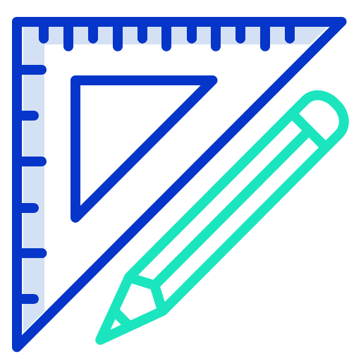Set square tools and utensils education set square icon