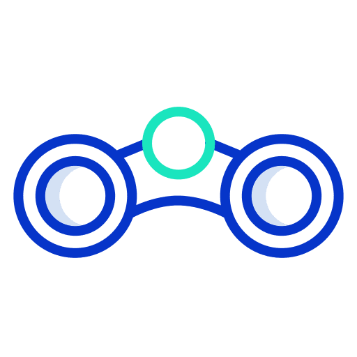 Binoculars tools and utensils eye see icon
