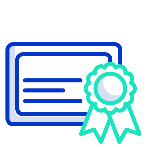 Certificate interface diploma patent icon