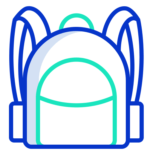 Bag satchel fashion educational icon