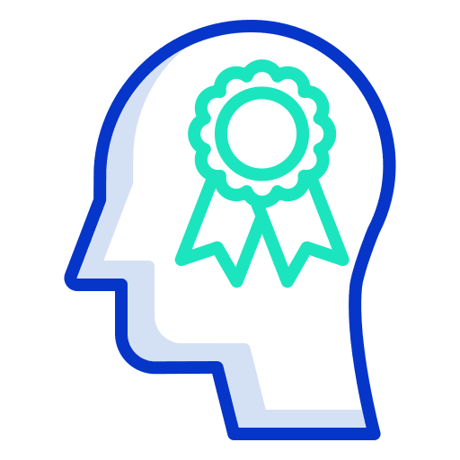 Human studying user learning icon