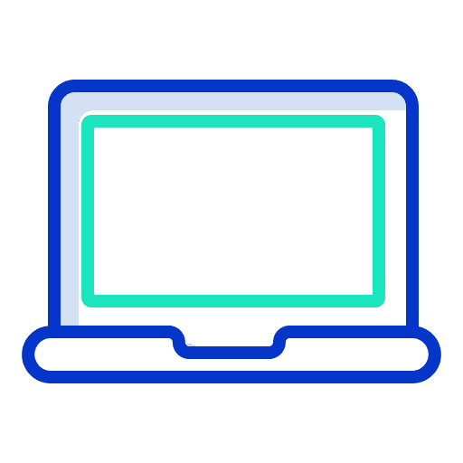 Laptop screen electronics technology icon
