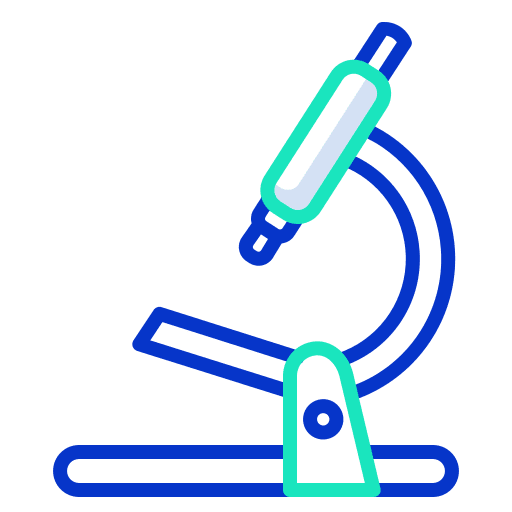 Microscope education microscope scientific icon