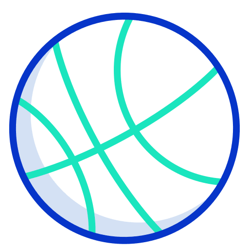 Basketball balls sportive equipment icon