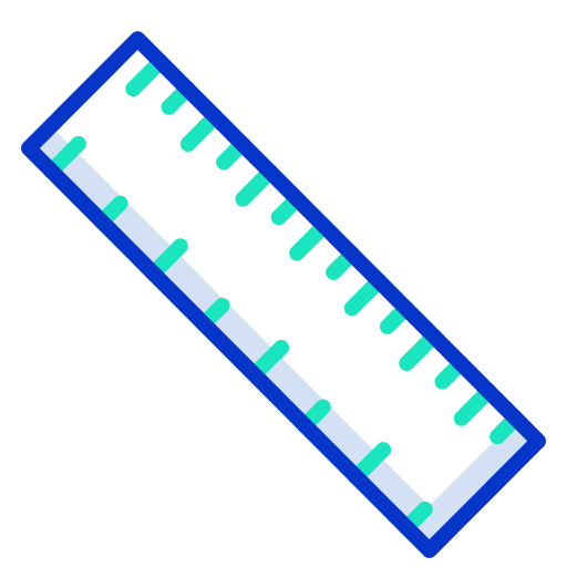 Scale education geometry measuring icon