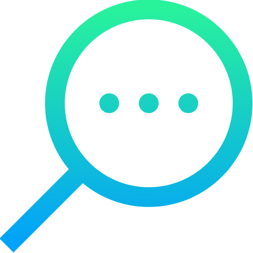 Search search three dots magnifying glass icon