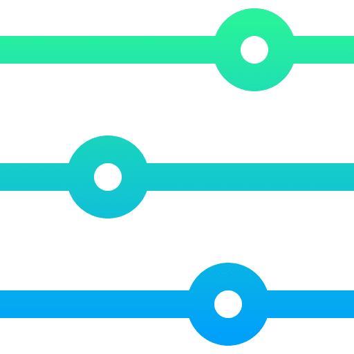 Settings adjust ui levels icon