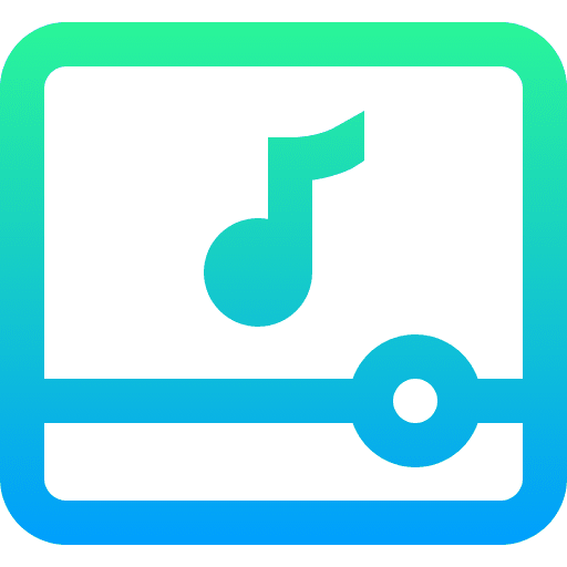 Player multimedia interface play button icon