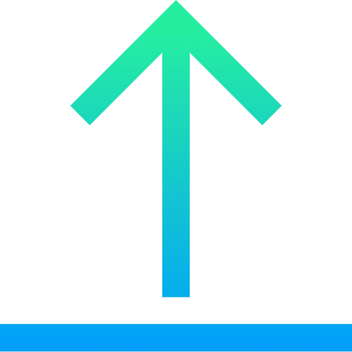 Upload up arrow multimedia control icon