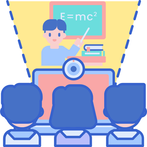 Class online learning virtual class icon
