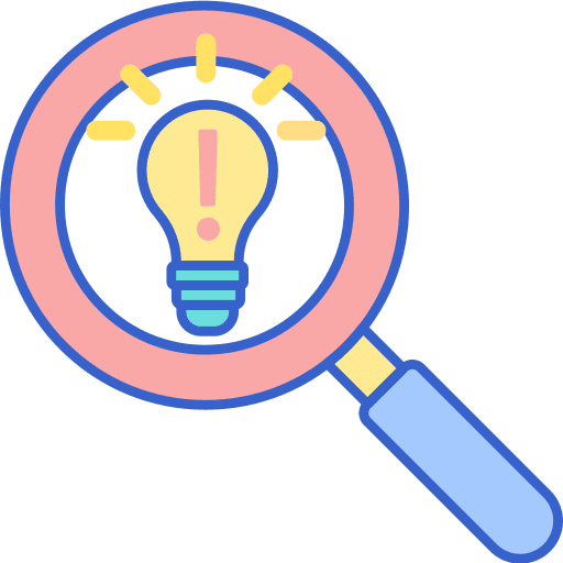 Discover light bulb miscellaneous discover icon