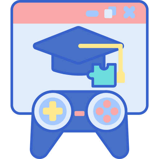 Game web hobbies and free time educational icon