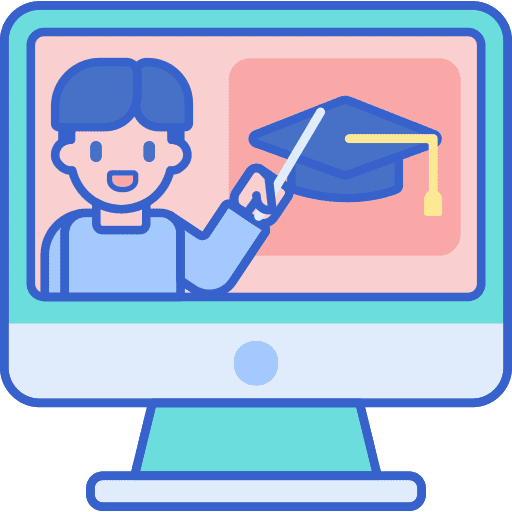 Online course online online education online course icon
