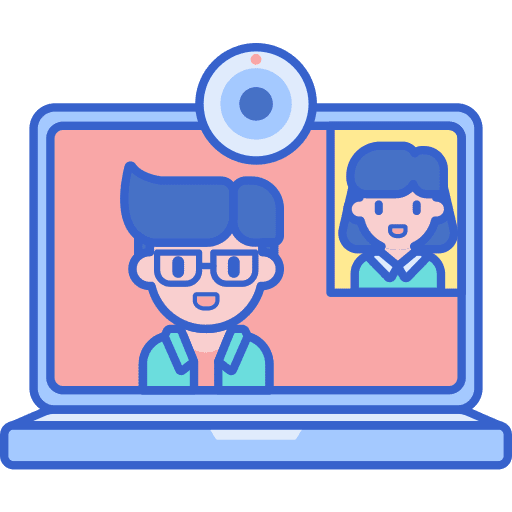 Elearning learning live webinar icon
