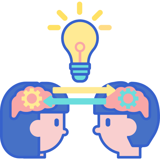 Ideas light bulb share thinking icon