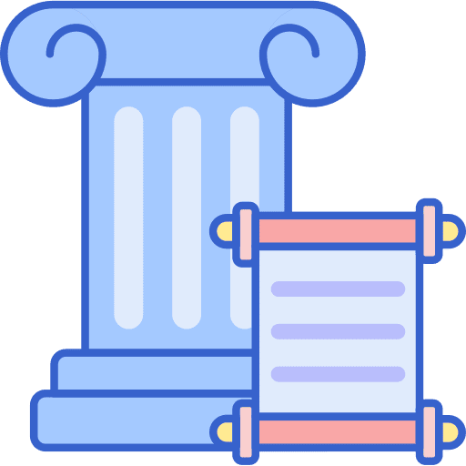 History files and folders paper education icon