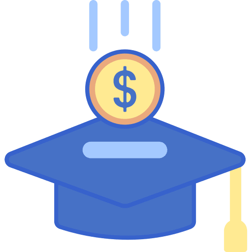 Investment education cash dollar symbol icon