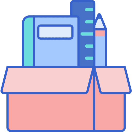 Learning material learning material books learning icon