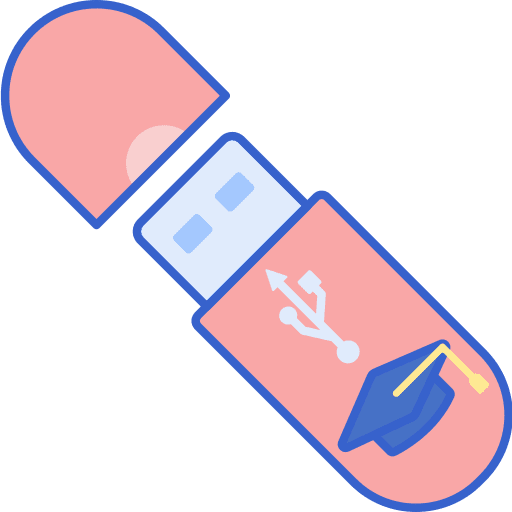 Pendrive education pendrive elearning icon