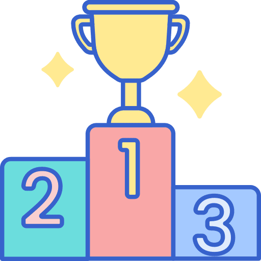 Trophy award win first icon