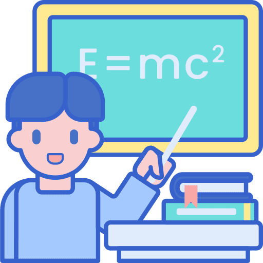 Teaching people class teacher icon