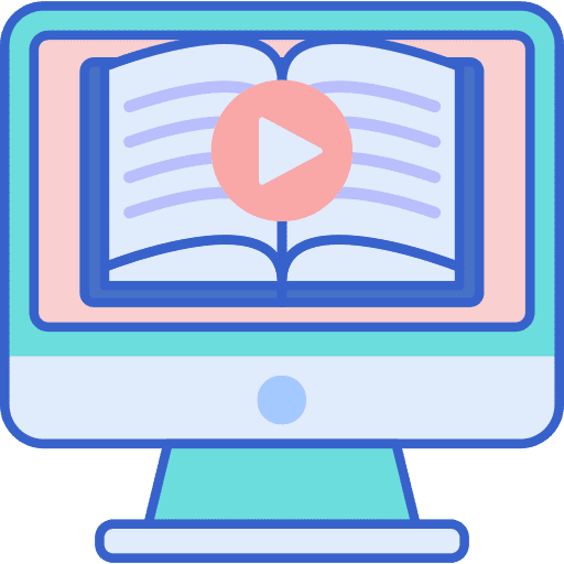 Video lesson electronics video tutorial laptop icon