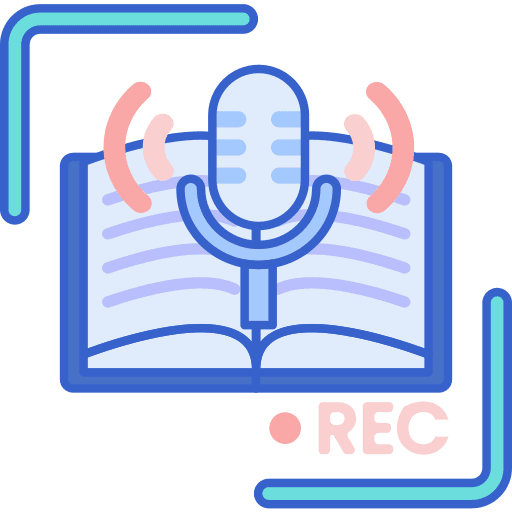 Voice record education multimedia microphone icon