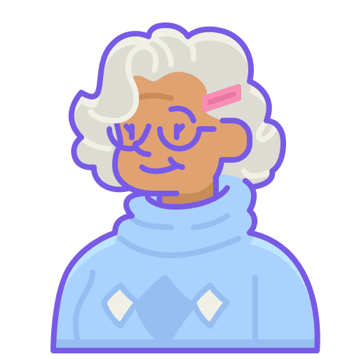 Old woman old woman occupation elderly icon