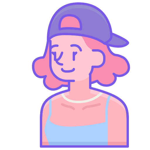 Teenager fancy profession girl icon