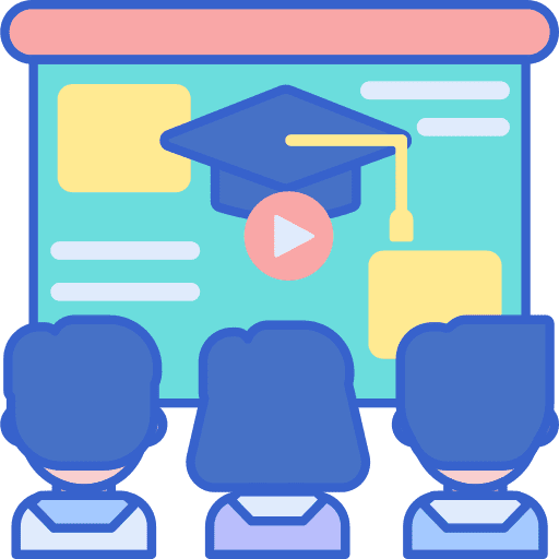 Webinar electronics computer education icon