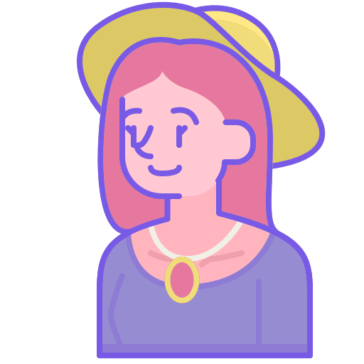 Woman user profession fancy icon